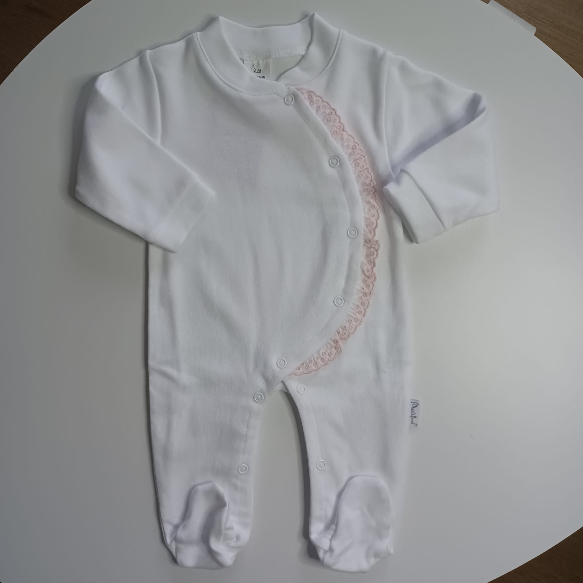 Babygrows - coleção do folho bordado