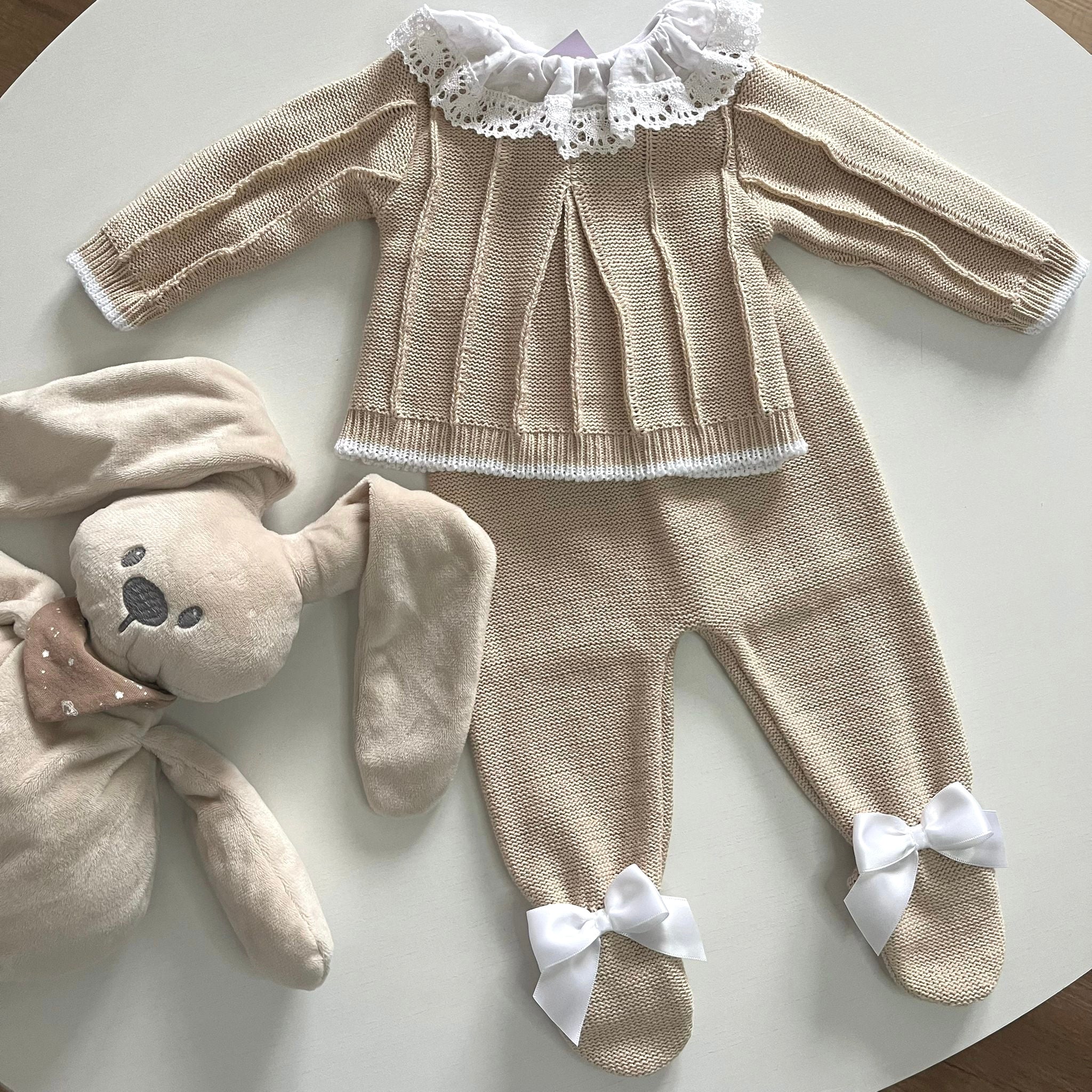 Conjunto de 3 peças com relevo