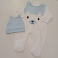 Conjunto babygrow e gorro do ursinho