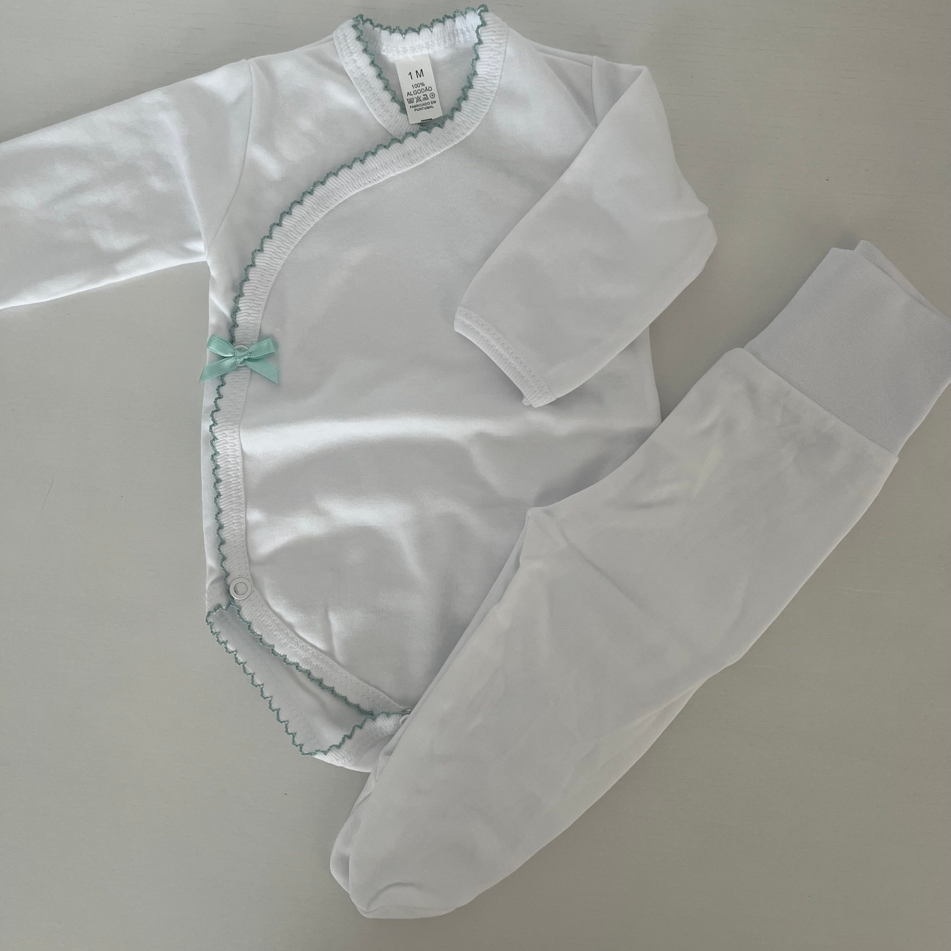 Conjunto Body e calças interiores cardadas