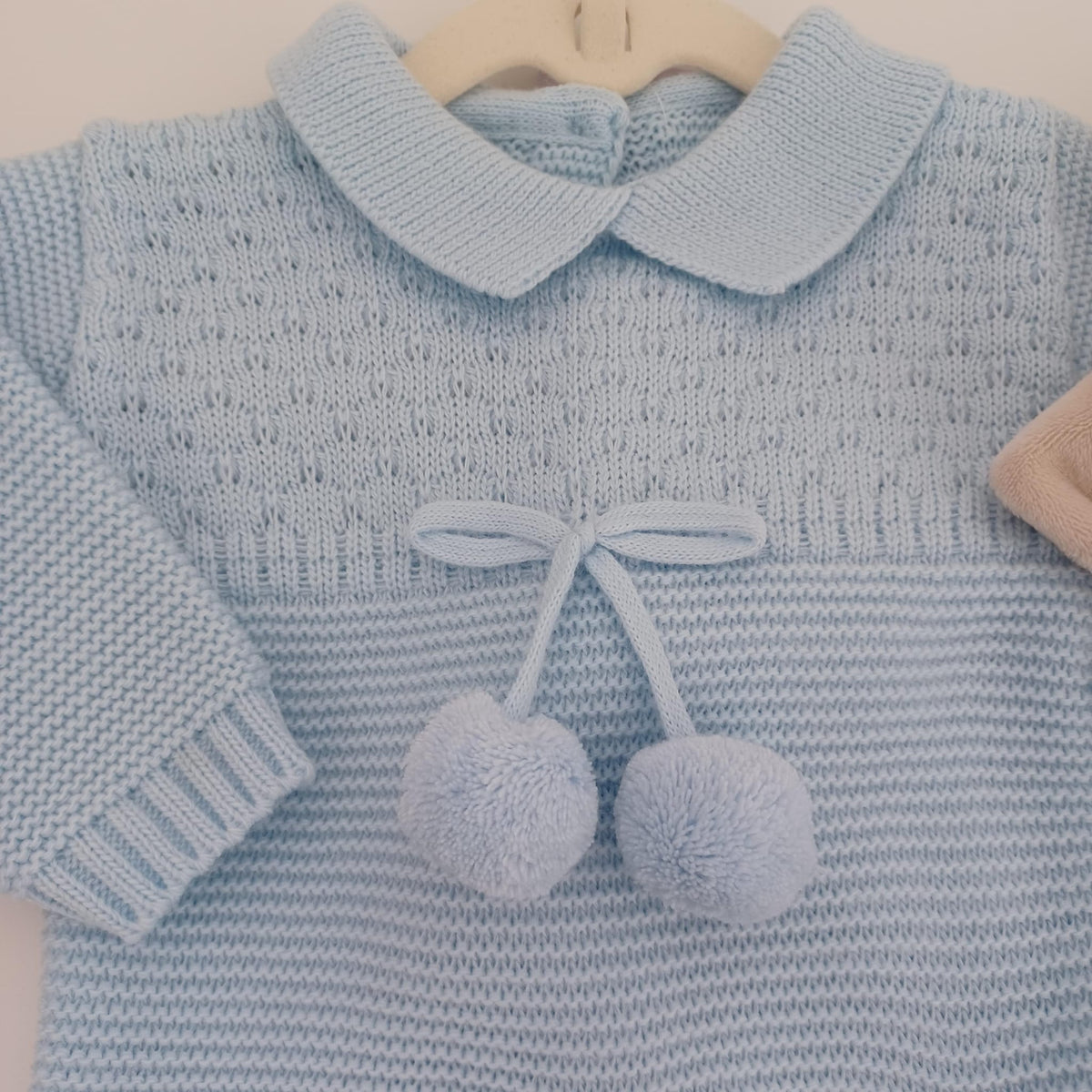 Conjunto saída de maternidade do pompom