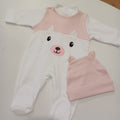 Conjunto babygrow e gorro do ursinho