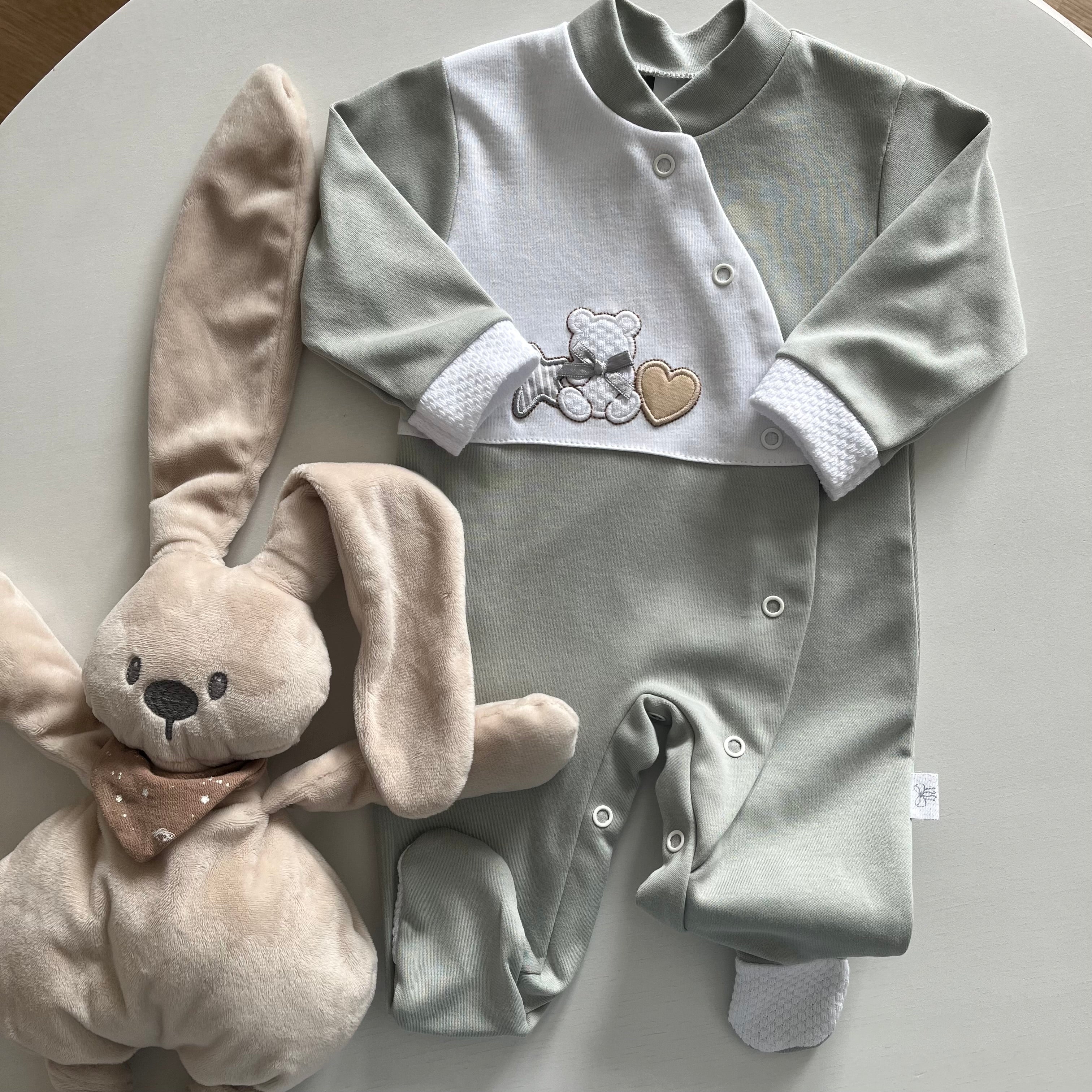 Babygrows - coleção urso, estrela, coração