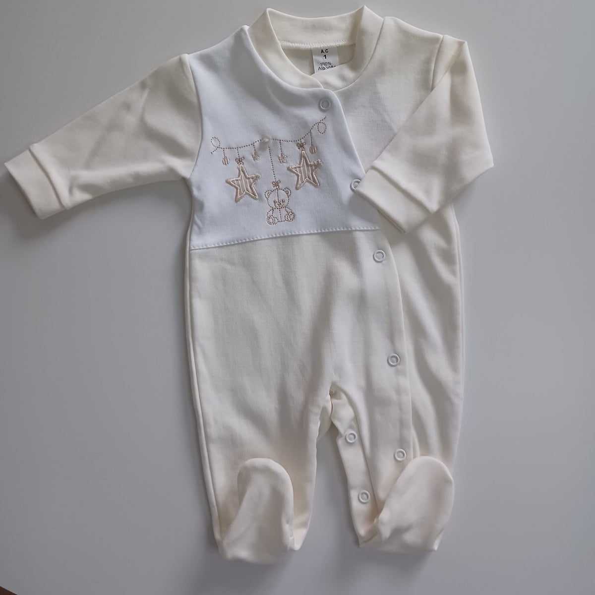 Babygrows - coleção urso, estrela