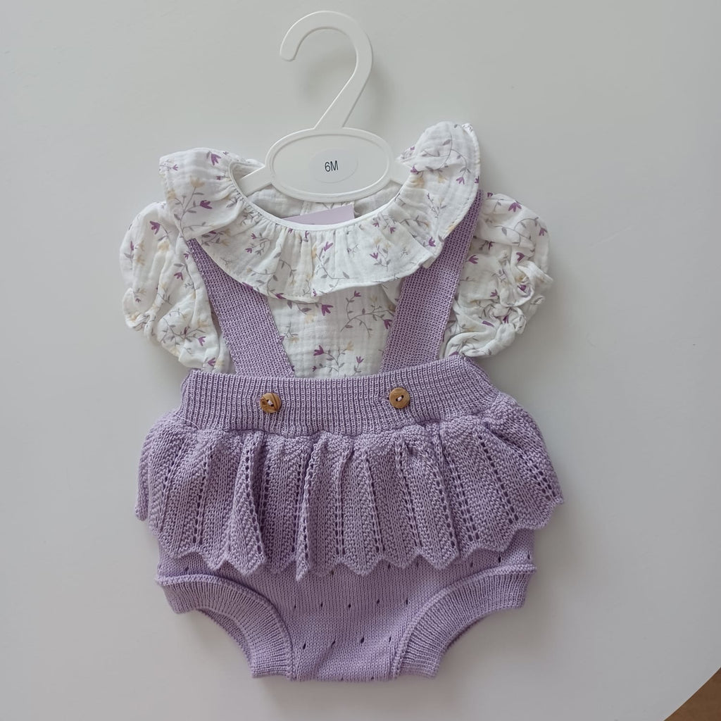 Conjunto de fofo florido