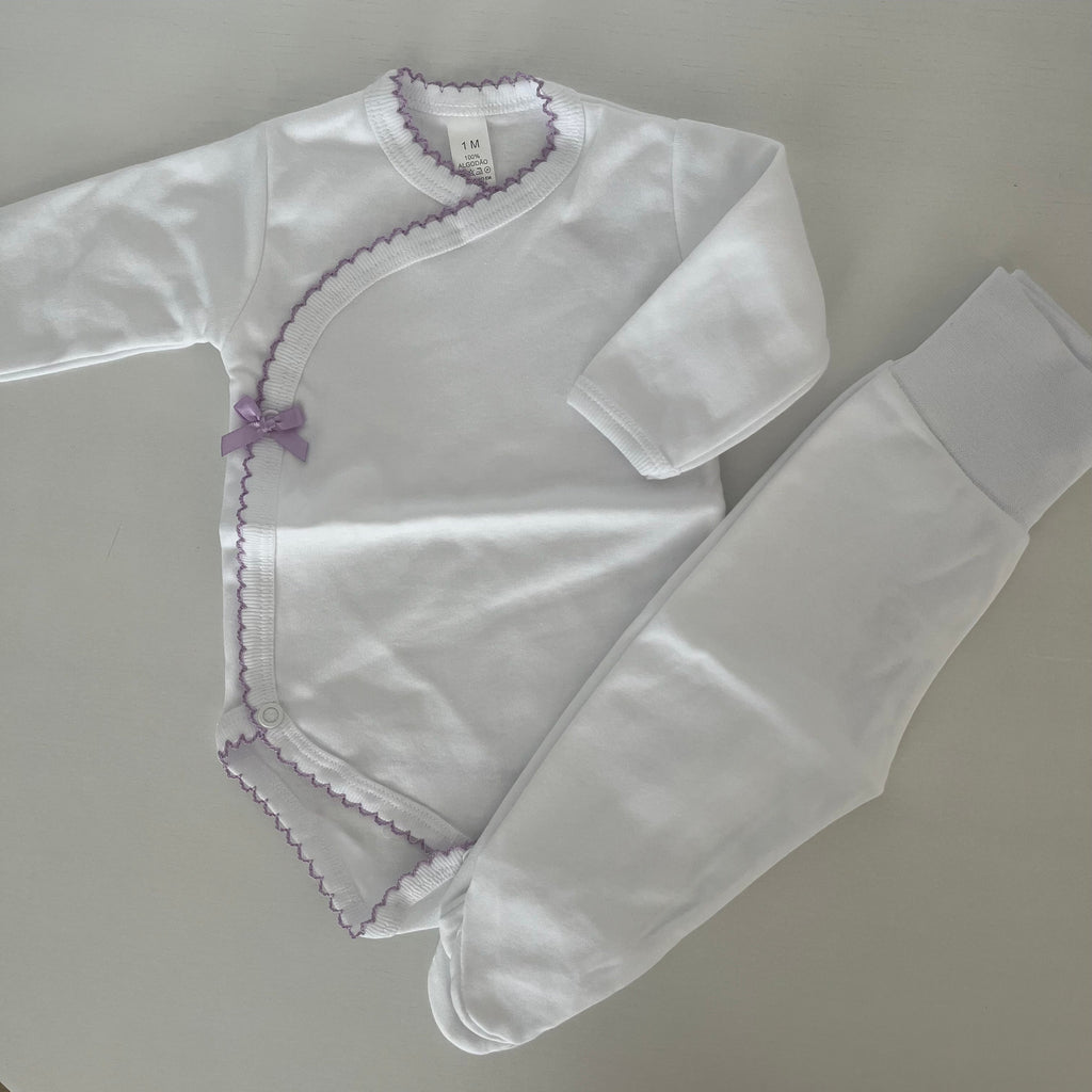 Conjunto Body e calças interiores cardadas
