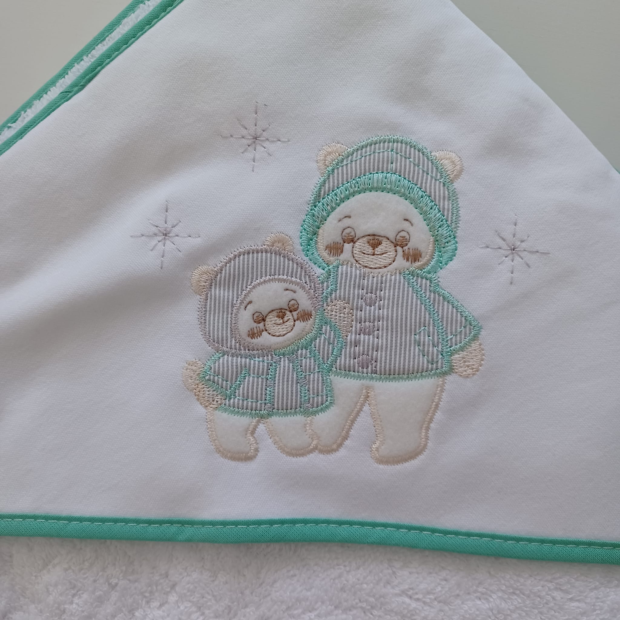 Toalha de banho ursinhos de gorro