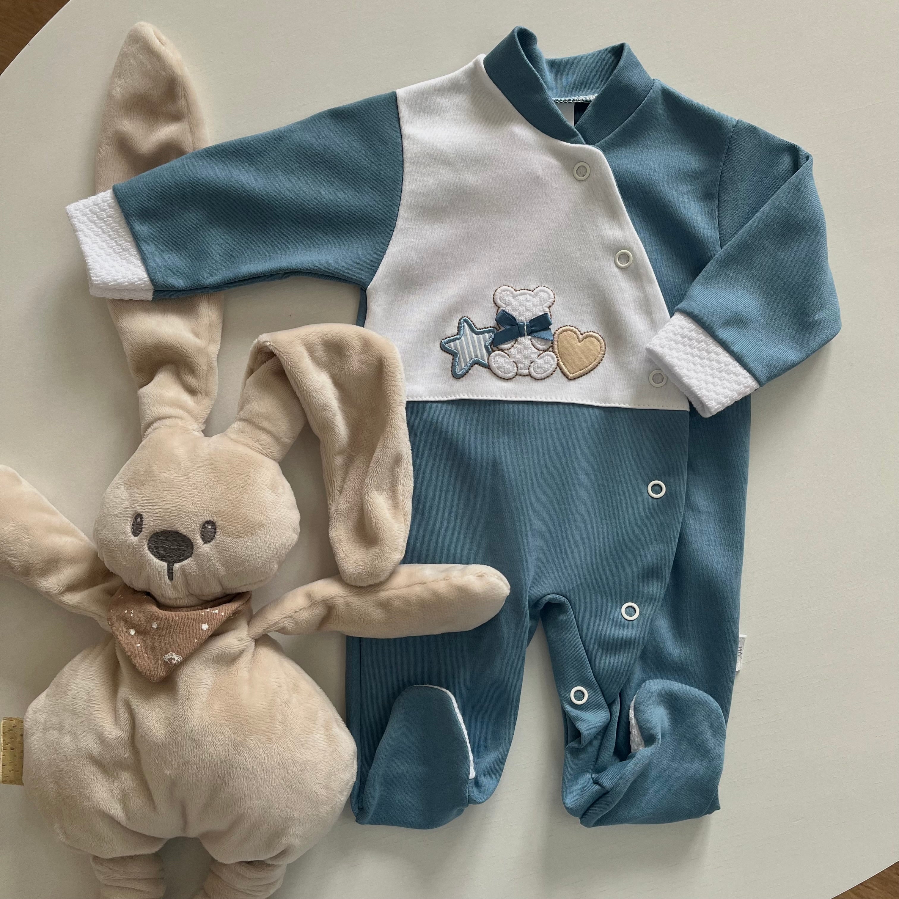 Babygrows - coleção urso, estrela, coração