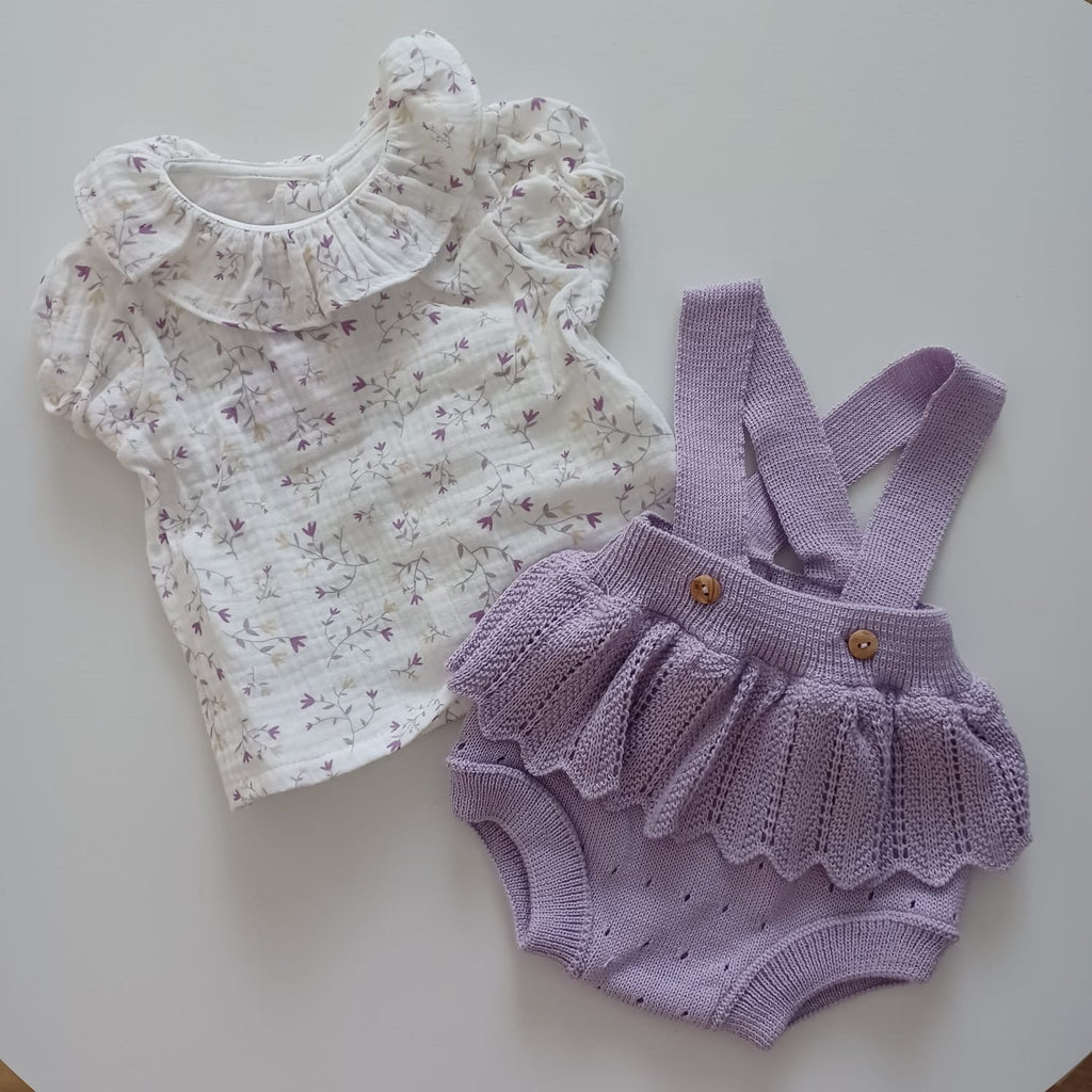 Conjunto de fofo florido