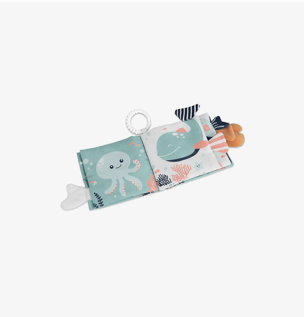 Miniland Sea Soft Book Livro Sensorial Tecido | Texturas e Cores