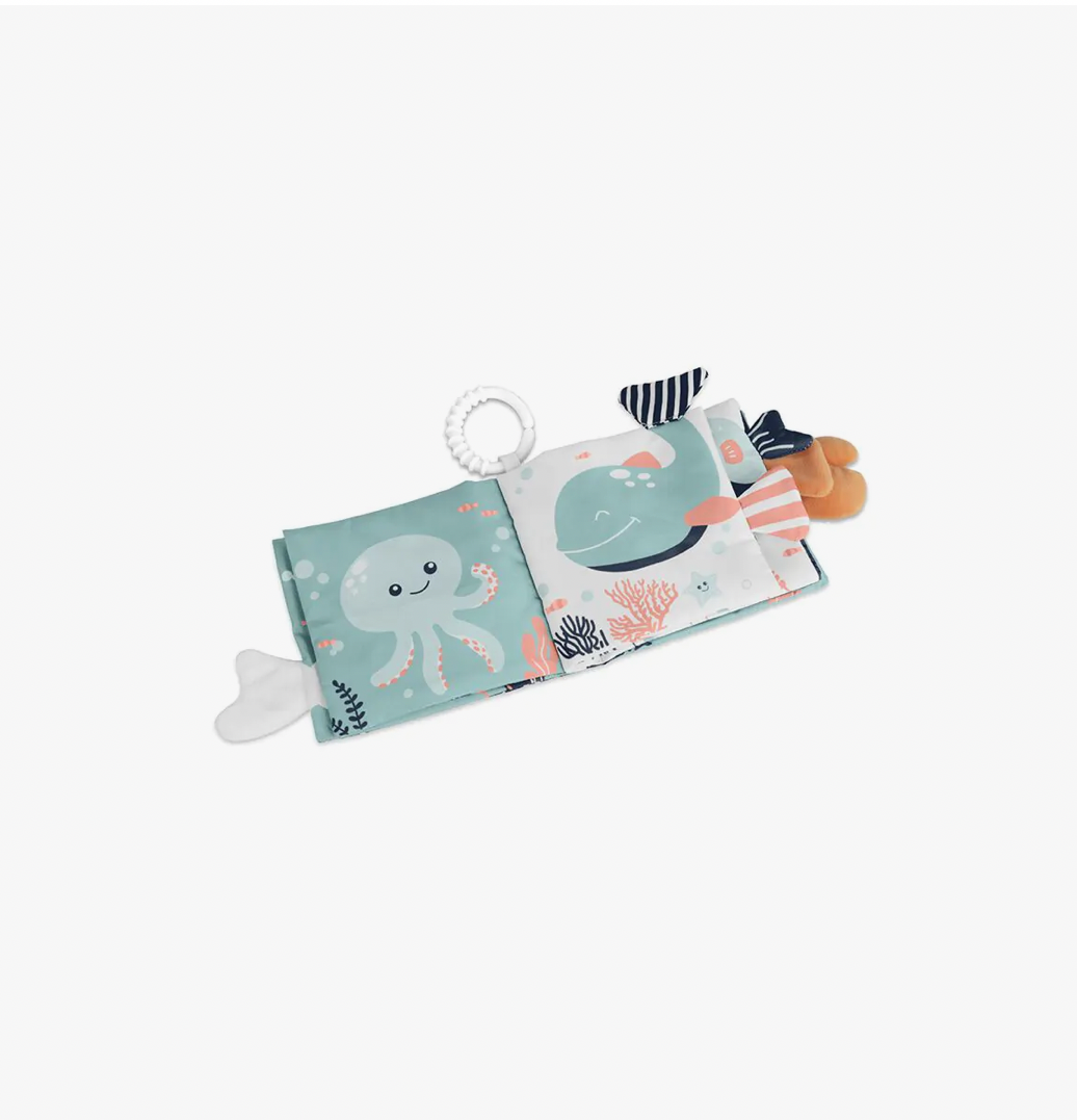 Miniland Sea Soft Book Livro Sensorial Tecido | Texturas e Cores