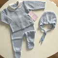 Conjunto de 3 peças com relevo