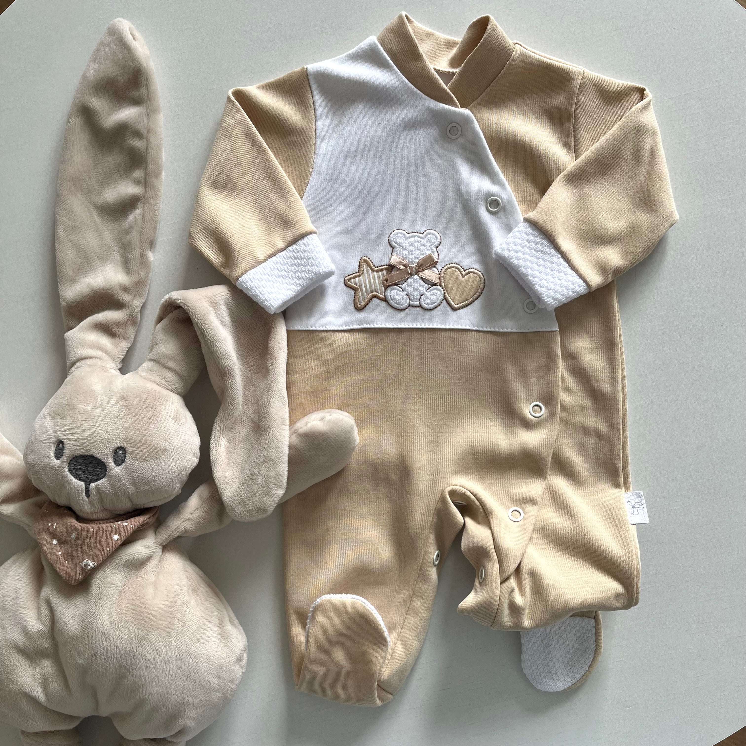 Babygrows - coleção urso, estrela, coração