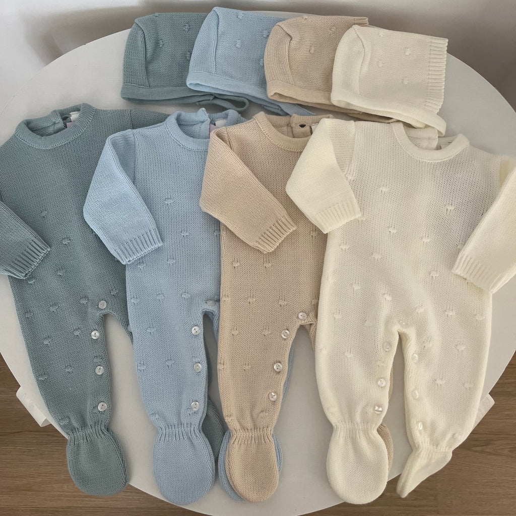 Conjunto saída de maternidade do pompom