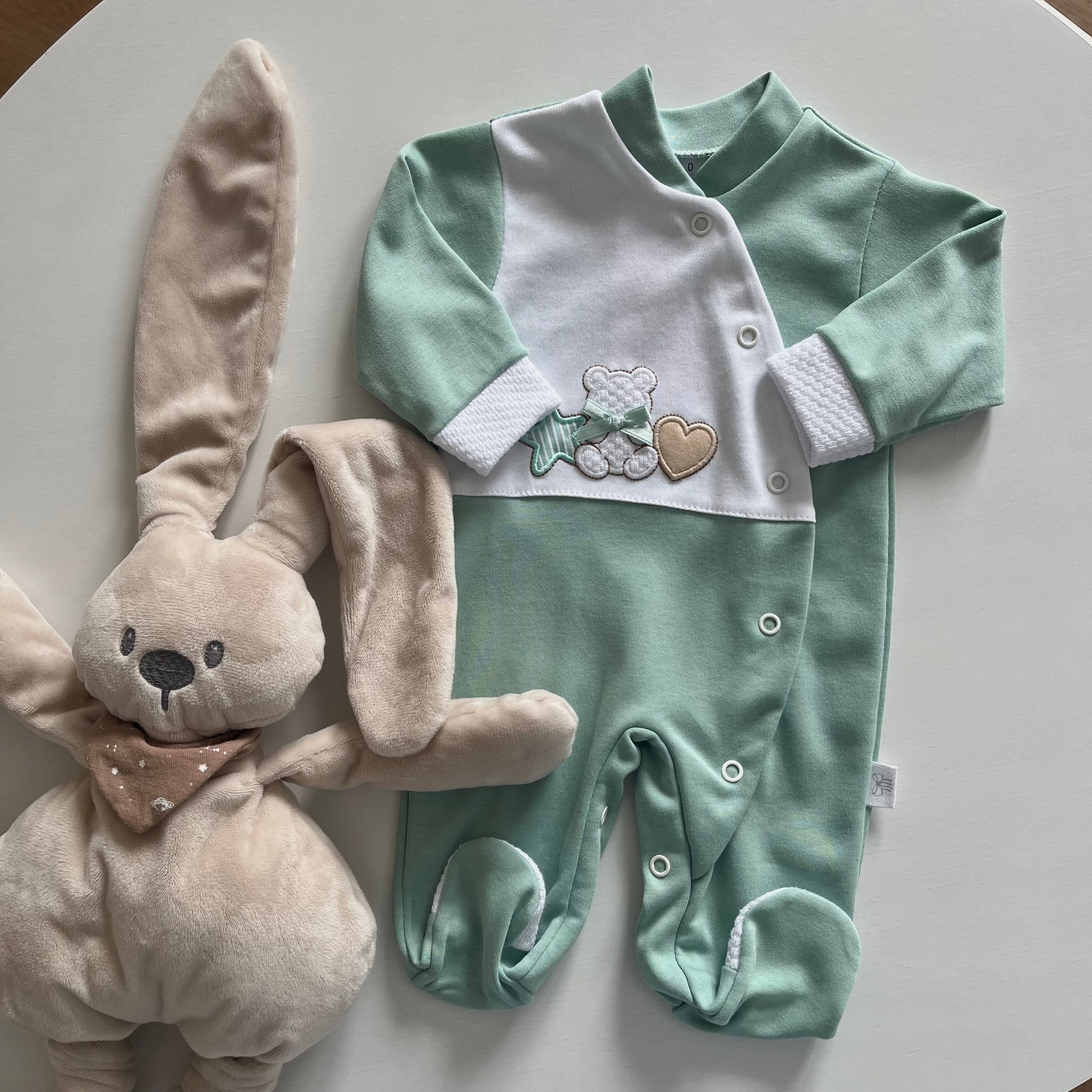 Babygrows - coleção urso, estrela, coração