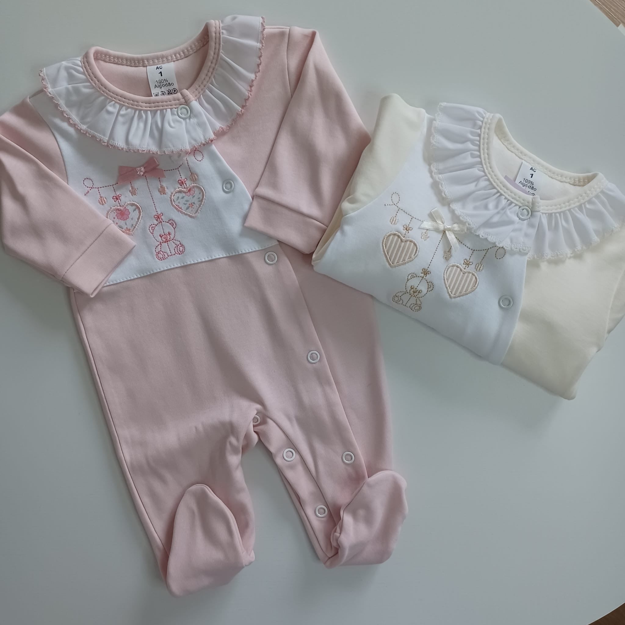 Babygrows - coleção urso, estrela