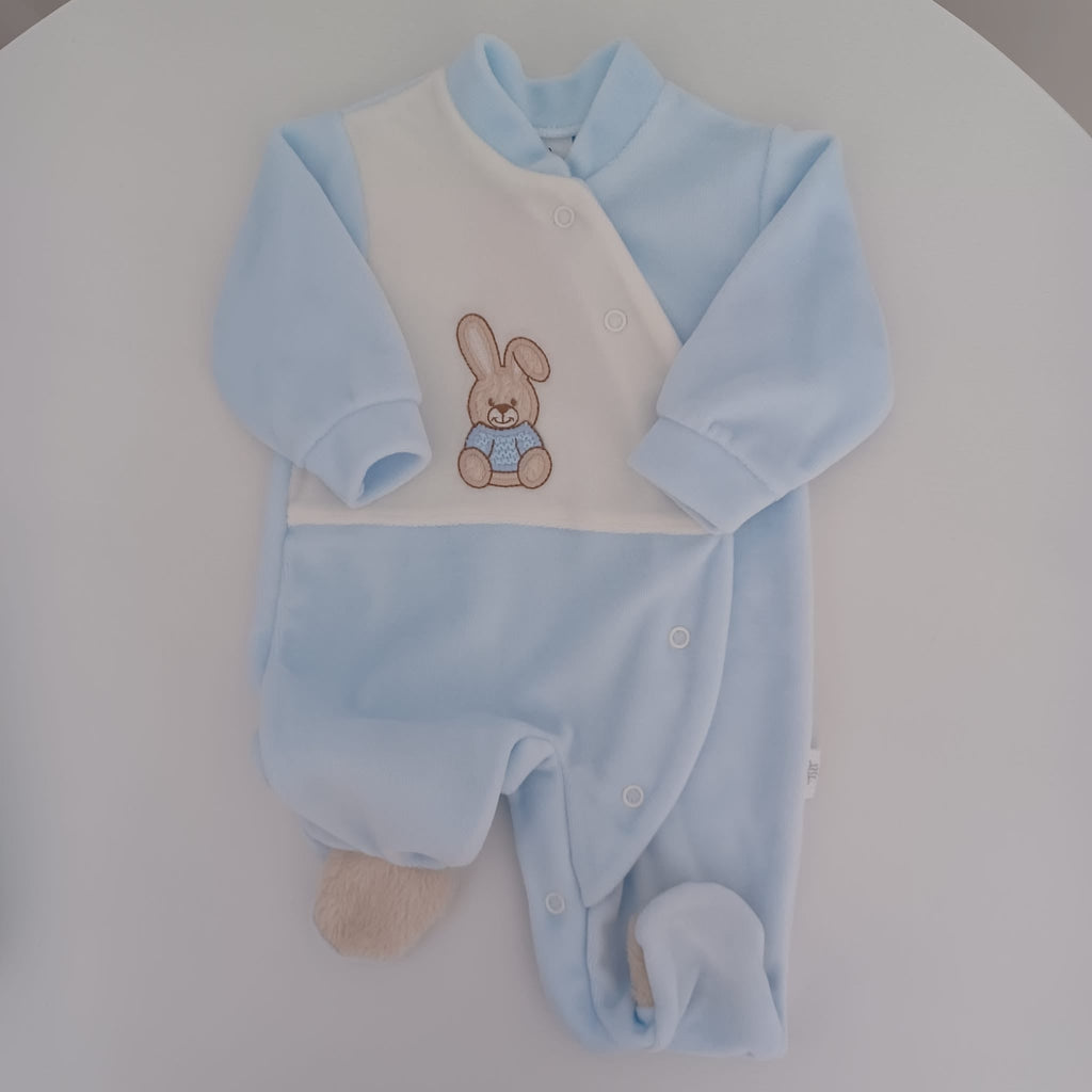 Babygrow do coelhinho de pêlo