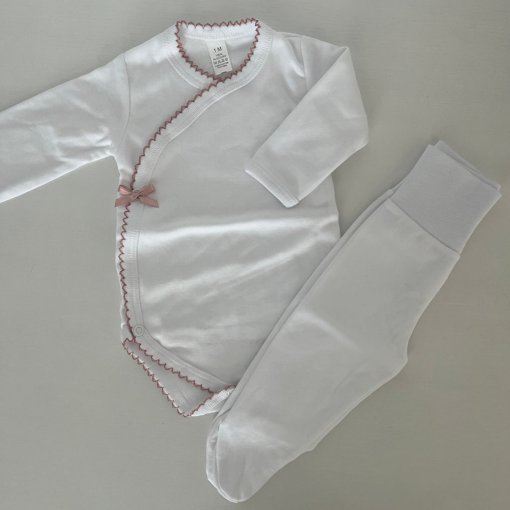 Conjunto Body e calças interiores cardadas