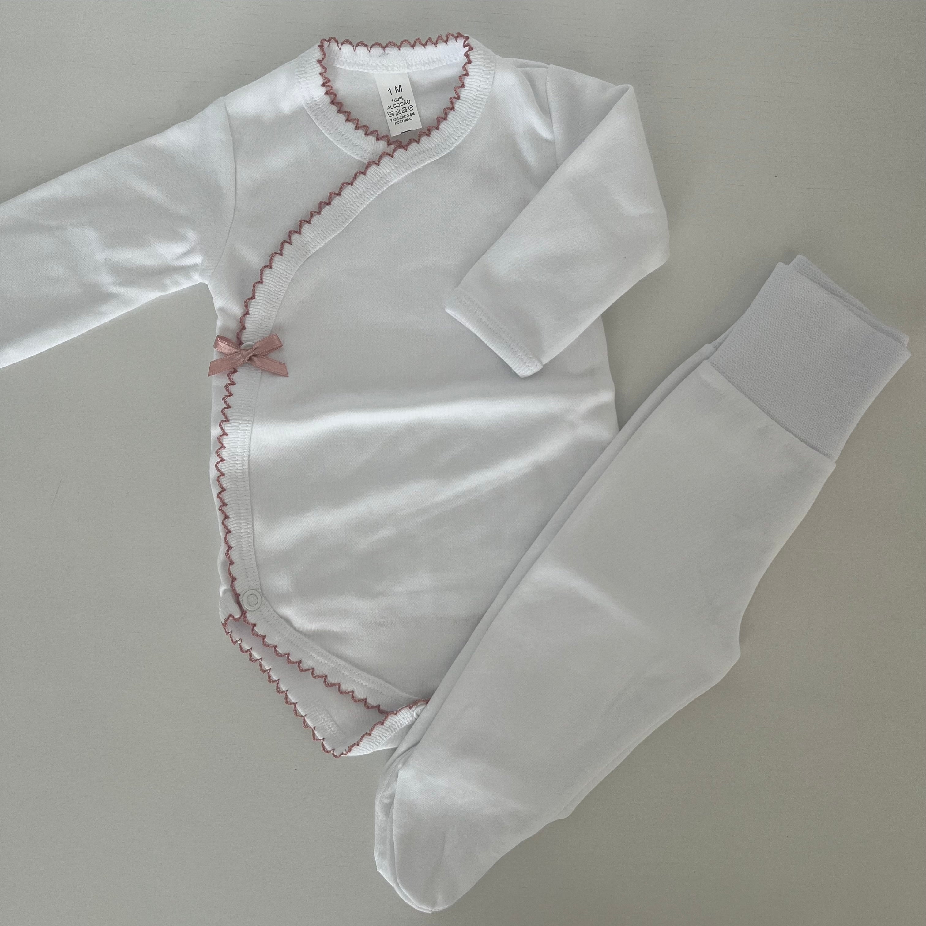 Conjunto Body e calças interiores cardadas