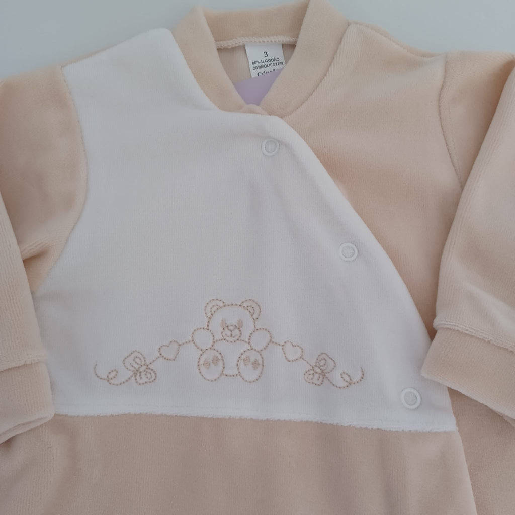 Babygrow do fio de corações