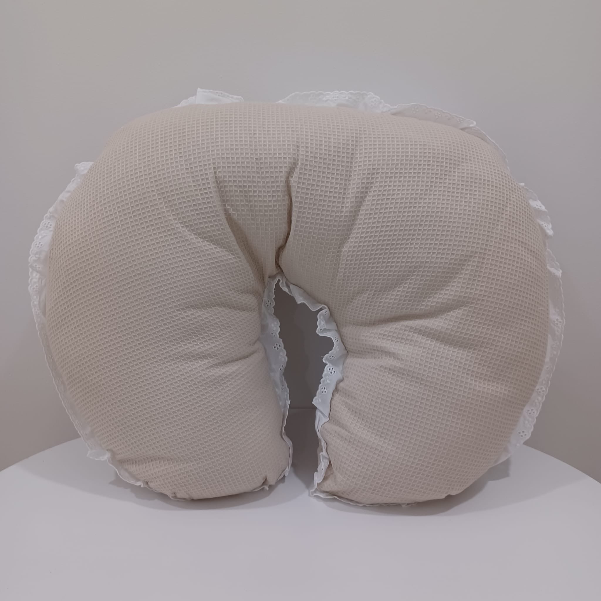 Almofada de amamentação em tecido waffle