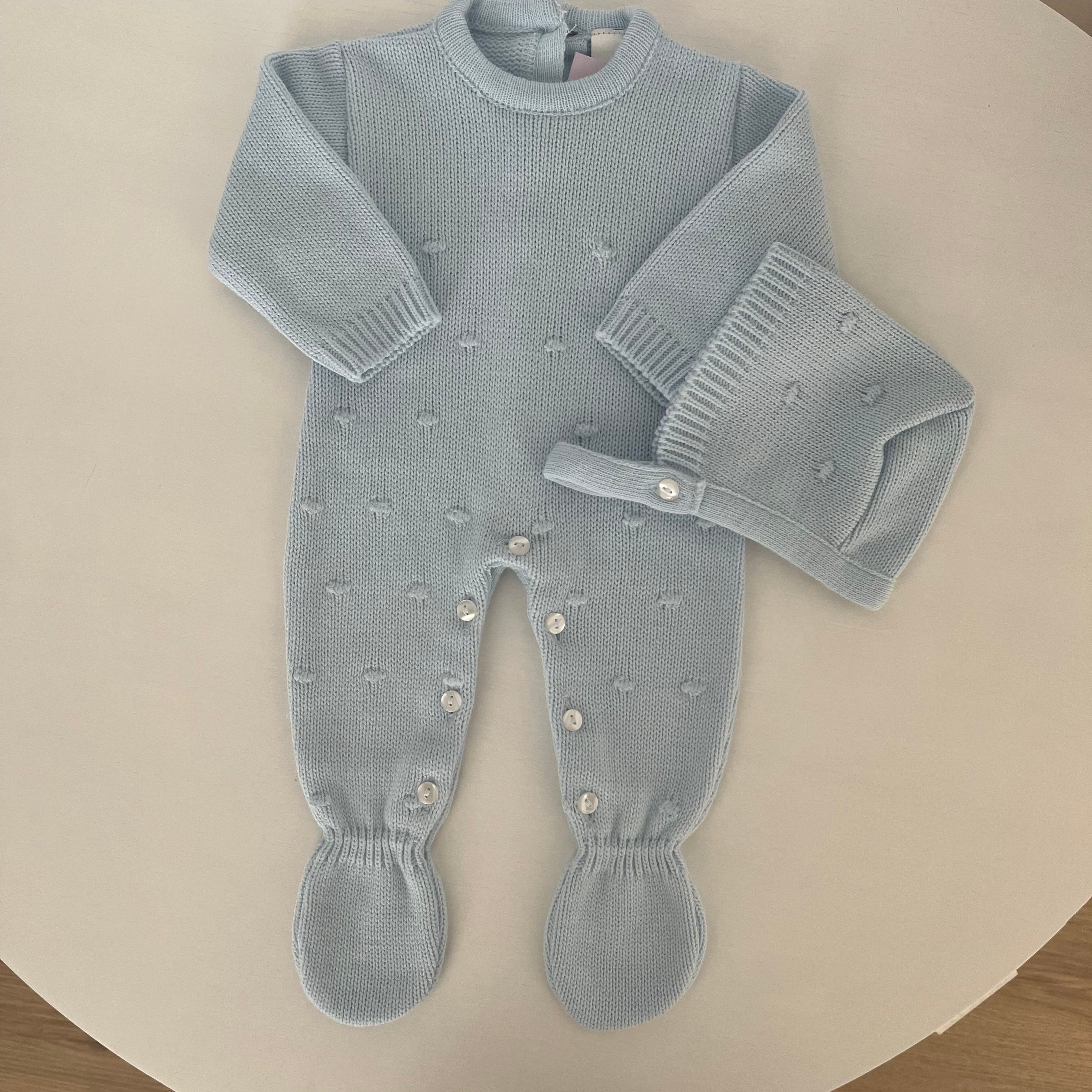 Conjunto saída de maternidade do pompom