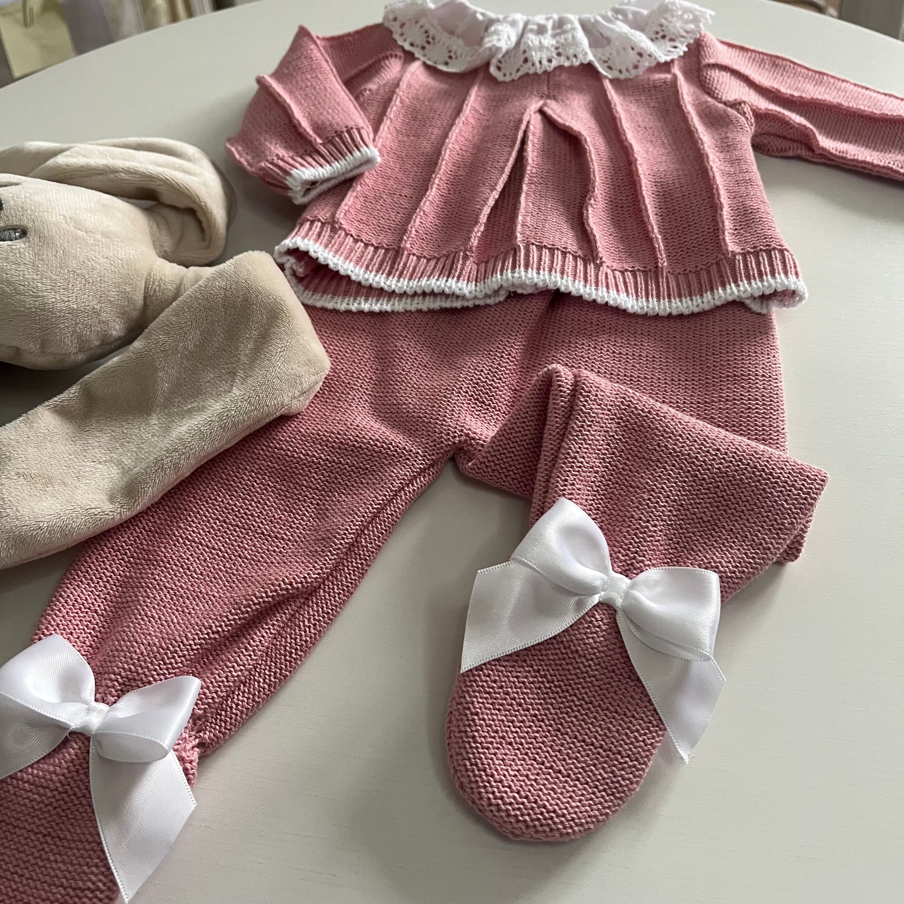 Conjunto de 3 peças com relevo