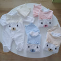 Conjunto babygrow e gorro do ursinho