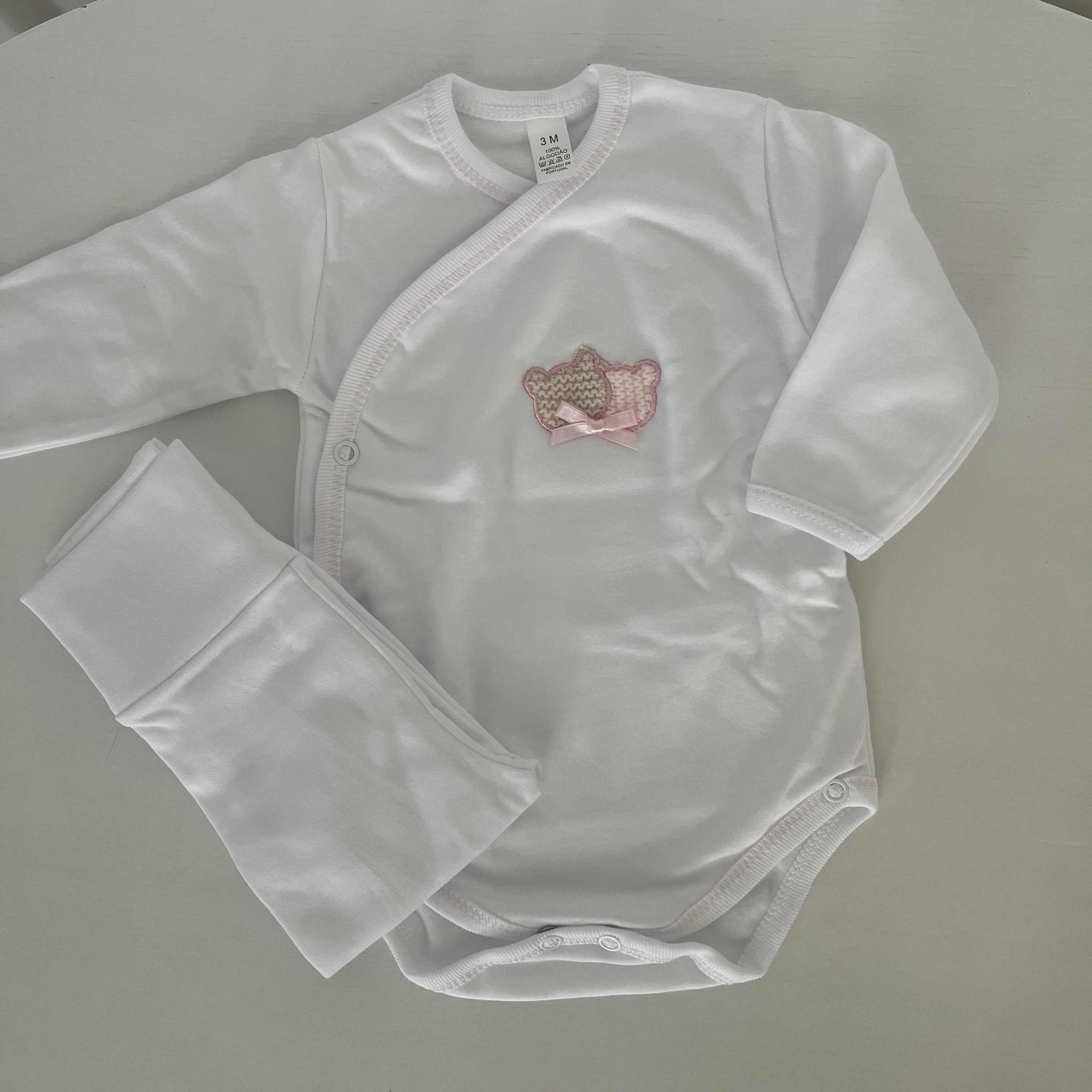 Conjunto Body e calças interiores cardadas
